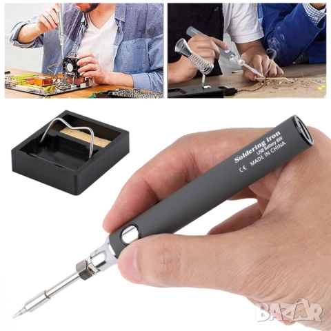 Преносим мини безжичен акумулаторен поялник, тип писалка, снимка 6 - Други инструменти - 52792140