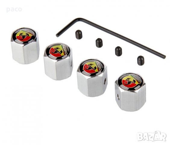 Защита от кражба! Метални капачки за вентили Фиат / Абарт!, снимка 2 - Аксесоари и консумативи - 15367945