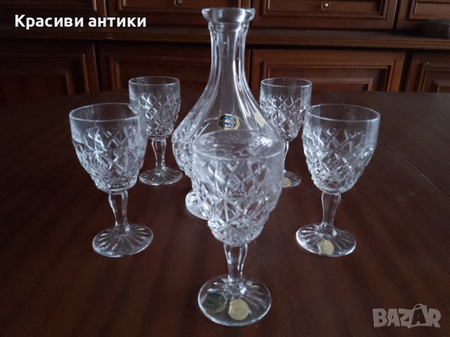 Кристални чаши, сервиз Bohemia Crystal