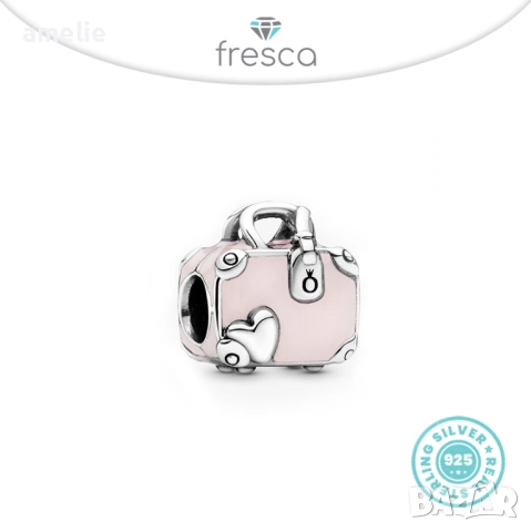 Ликвидация! Колекция талисмани Pink Love Fresca по модел тип Pandora Пандора с печат S925, снимка 5 - Други - 52839478