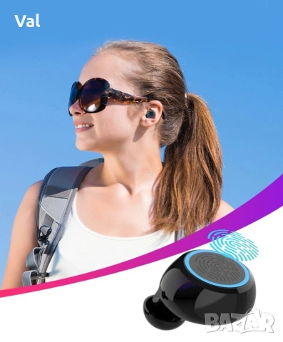 Безжични bluetooth слушалки с LED цифров дисплей, снимка 10 - Bluetooth слушалки - 53014486