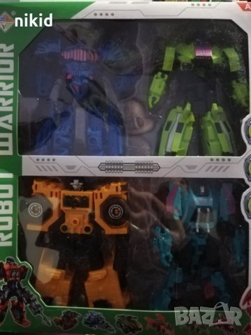 4 бр големи Роботи робот Трансформърс Transformers трансформираща пластмасова играчка