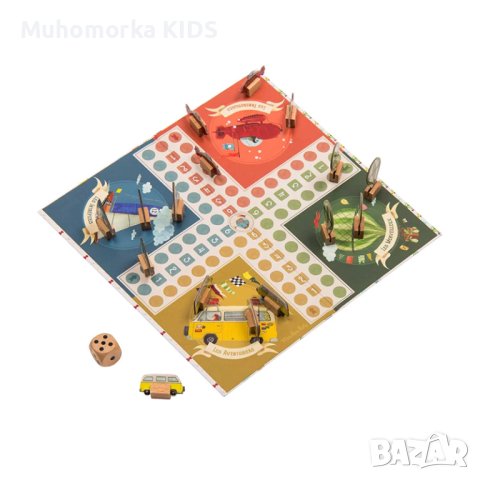 детска игра Не се сърди човече - Пътешествие (Moulin Roty), снимка 2 - Игри и пъзели - 43061607