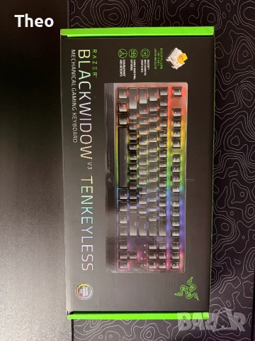 Razer BlackWidow v3 TKL Геймърска клавиатура, снимка 9 - Клавиатури и мишки - 53073179
