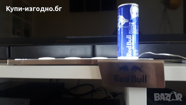 Рекламна светеща полица за 4бр кен Red Bull , снимка 2 - Колекции - 32451157
