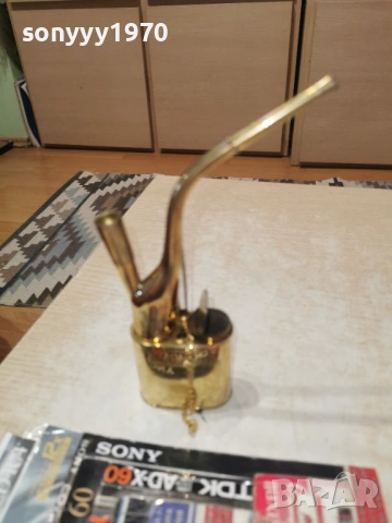 лула мед/месинг/златен цвят 0802261532, снимка 3 - Антикварни и старинни предмети - 53402431