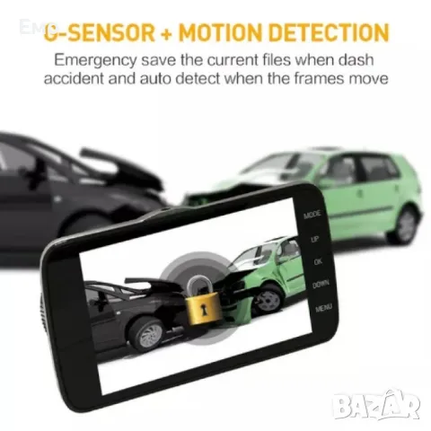 Видеорегистратор с камера за задно виждане WDR Full HD 1080, снимка 5 - Аксесоари и консумативи - 47737324