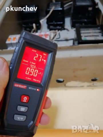 Уред за измерване на електромагнитна радиация EMF meter, снимка 3 - Друга електроника - 33660677