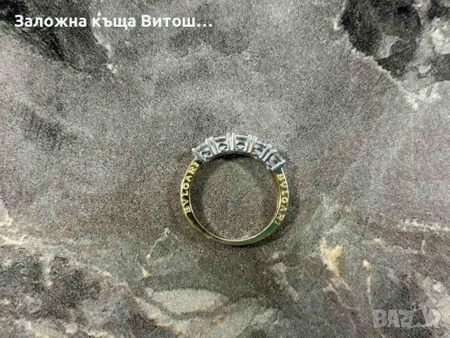 Златен пръстен 14к 3гр. Bulgari, снимка 13 - Пръстени - 50221293