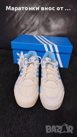 Adidas Оригинални маратонки кожени внос от Великобритания номер 38,5, снимка 3 - Детски маратонки - 52077650