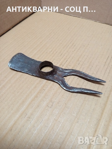 Соц Старо Ръчно Ковано Малко Мотиче Каластирка. НОМЕР 710., снимка 3 - Антикварни и старинни предмети - 53515074