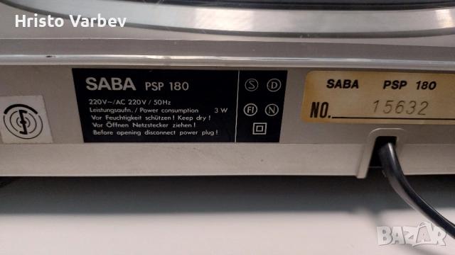 SABA PSP 180, снимка 8 - Грамофони - 52512974