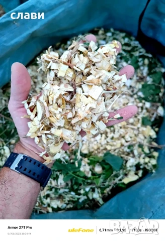 Мулч / Дървесен чипс / 100% Черница , снимка 3 - Тор и почвени смеси - 51243614