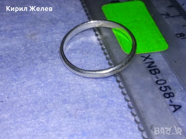 СТАРА НЕЖНА СРЕБЪРНА РЕТРО ХАЛКА ПРЪСТЕН ВИСОКА ПРОБА СРЕБРО РЪЧНА МАЙСТОРСКА ИЗРАБОТКА 37718