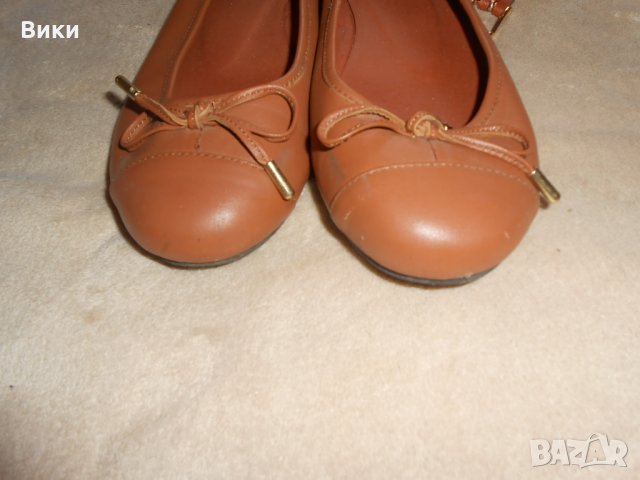 Кожени ниски обувки / балеринки Pieces, снимка 10 - Дамски ежедневни обувки - 26311768