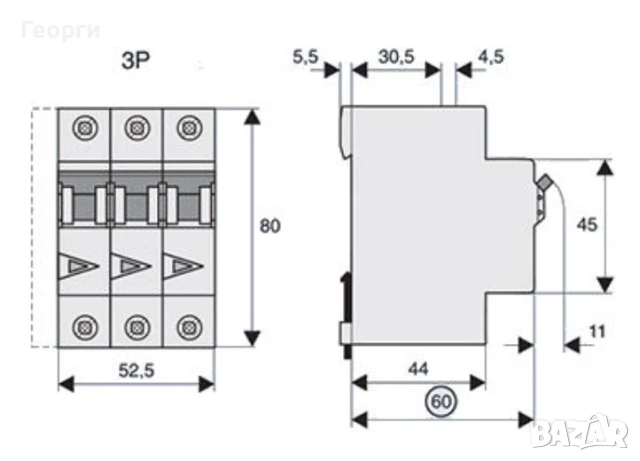 Автоматичени  прекъсвачи трифазни и монофазни, снимка 3 - Друга електроника - 51154273