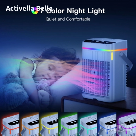 Интелигентен мини климатик 4 в 1 – мобилно охлаждане без компромис: без маркучи, без монтаж, с, снимка 4 - Климатици - 52524104