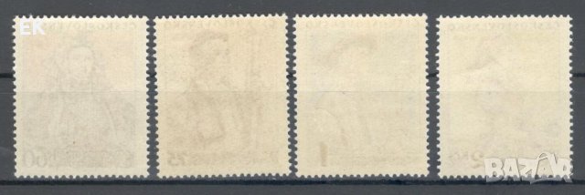 Чехословакия, 1955 г. - пълна серия чисти марки, носии, 2*5, снимка 2 - Филателия - 43338745