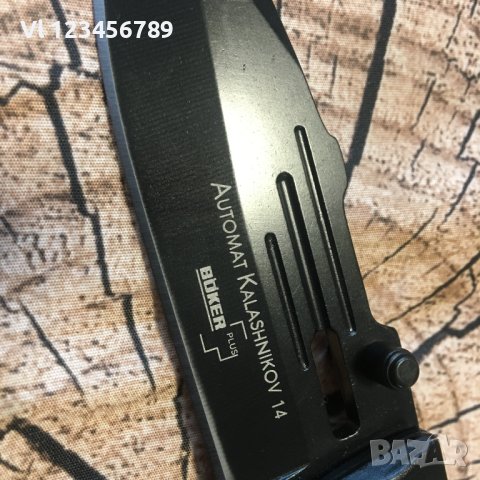 Сгъваем нож Avtomat Kalashnikov 14 - BOKER PLUS 93x220, снимка 4 - Ножове - 40697429