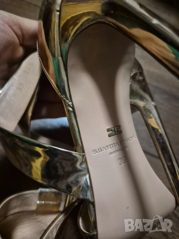 Elisabetta Franchi N39 обувка с ток, снимка 7 - Дамски обувки на ток - 52505553