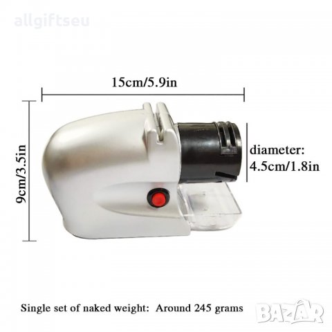 Автоматично електрическо точило за ножове, ножици, отвертки на ток - КОД 3724, снимка 9 - Аксесоари за кухня - 37422909