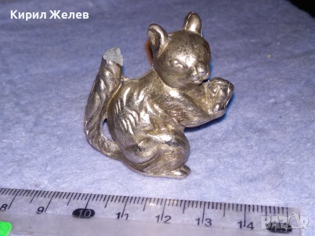 СТАРА ПОСРЕБРЕНА ОЛОВНА ФИГУРКА КАТЕРИЧКА РЯДКА КРАСИВА За КОЛЕКЦИЯ ДЕКОРАЦИЯ 37108, снимка 7 - Колекции - 40392696