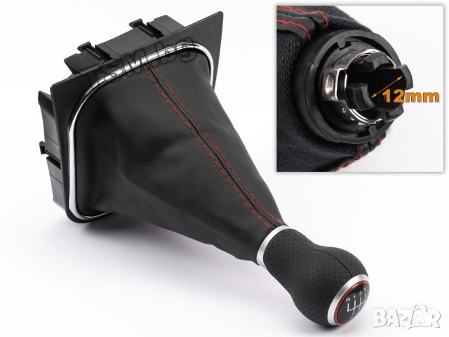 КОЖЕНА ТОПКА за СКОРОСТЕН ЛОСТ С МАНШОН за VW GOLF 5 6 JETTA 3 SCIROCCO EOS ГОЛФ ДЖЕТА 5/6-Скорости, снимка 12 - Аксесоари и консумативи - 43099077