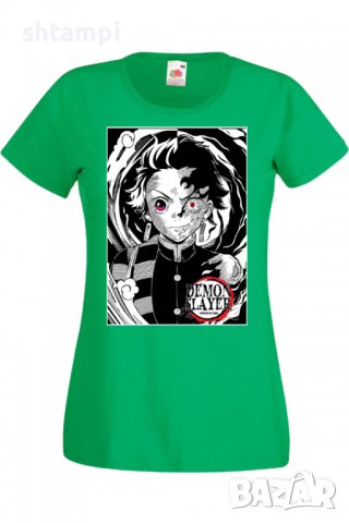 Дамска тениска Demon Slayer Tanjiro Kamado 02Анимация,игра,Празник,Повод., снимка 7 - Тениски - 38058478