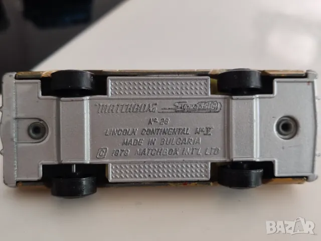 Matchbox N28 Lincoln Continental Mark V 1979 Made in Bulgaria, снимка 4 - Колекции - 48408789