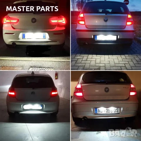 LED плафони за заден регистрационен номер BMW F20, E87, Z4,Е63,Е64 и др.  Mini, Fiat, снимка 6 - Части - 48820440