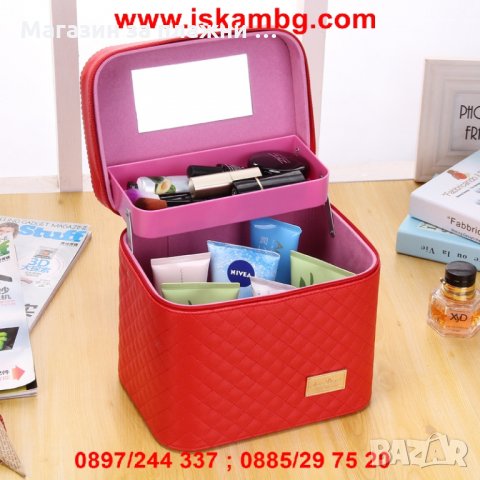 Куфар за козметика на едно ниво - 2164, снимка 4 - Подаръци за жени - 28396316