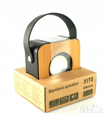 XITE BAMBOO SPEAKER портативна колонка черна 5 W, снимка 2 - Тонколони - 43685132