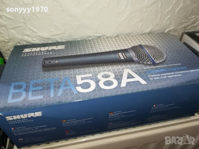 SHURE BETA 58A-МИКРОФОН БЕЗ БУТОН 1307221401, снимка 11 - Микрофони - 37377398