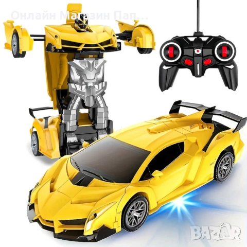 Трансформър - RC кола, която се трансформира в робот – 360° въртене и дрифт, снимка 2 - Коли, камиони, мотори, писти - 52371293