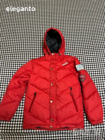 SWIX Norge SkiTEAM мъжка дебела зимна пухенка S, снимка 1