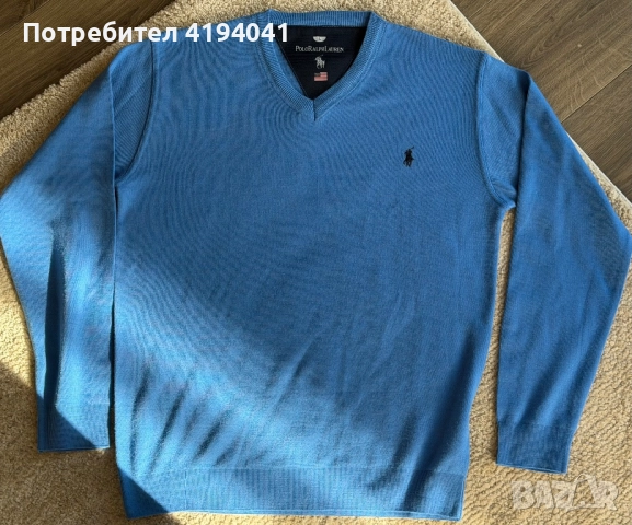 Мъжки пуловер нов L размер POLO RALPH LAUREN
