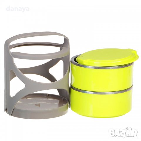 Кутия за храна на два етажа с дръжки 2x500ml, снимка 6 - Кутии за храна - 26666464