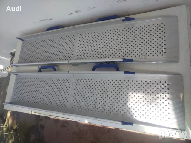 Комплект чисто нови сгъваеми рифеловани алуминиеви рампи KVISTBERGA  Товароносимост на всяка рампа 2, снимка 12 - Други - 50108162