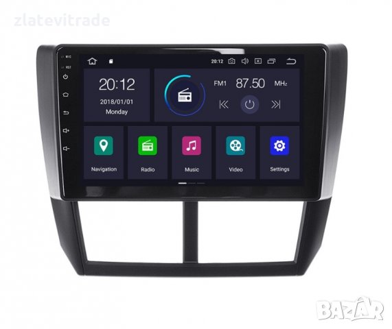Subaru Forester 2008-2013 - 9'' Навигация Андроид Мултимедия GPS