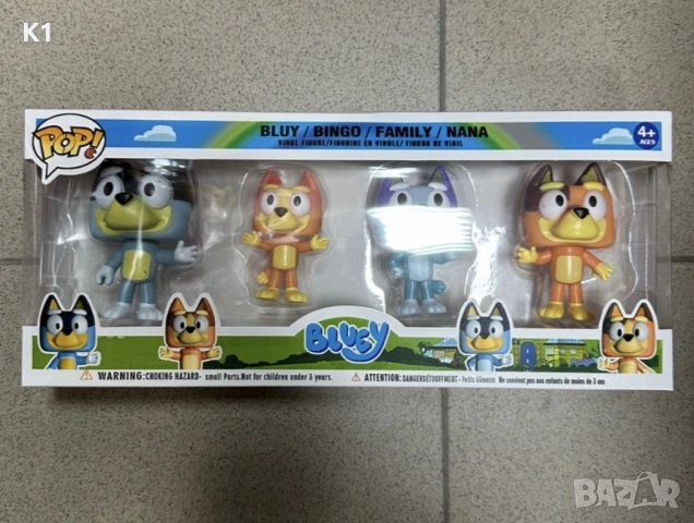 Голям комплект фигурки Блуи и Бинго, Bluey and Bingo , снимка 2 - Фигурки - 53036347