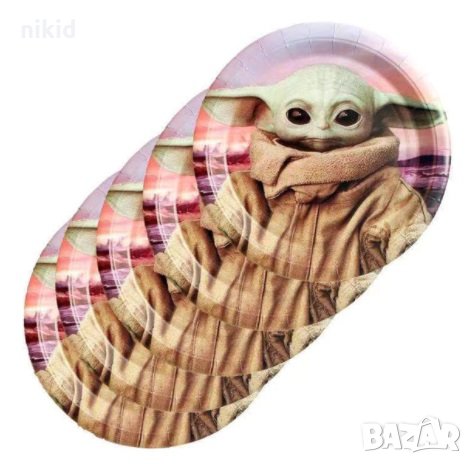 Йода Yoda Star Wars Междузвездни войни 10 бр парти чинии чинийки