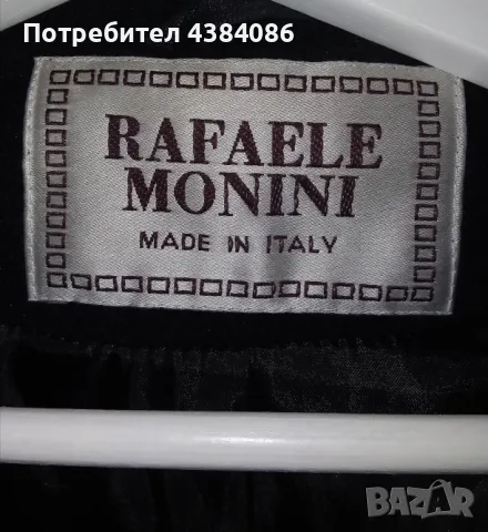 Оригинално италианско черно вълнено палто, снимка 3 - Палта, манта - 49153540