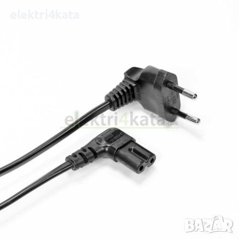 Захранващ кабел под ъгъл 90° от двете страни, 300 см, снимка 1