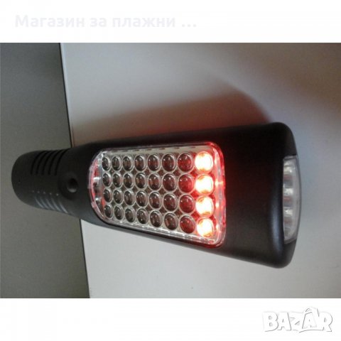 LED подвижна, зарядна лампа 12VDC или 220VAC  код 2035, снимка 2 - Други стоки за дома - 28450813