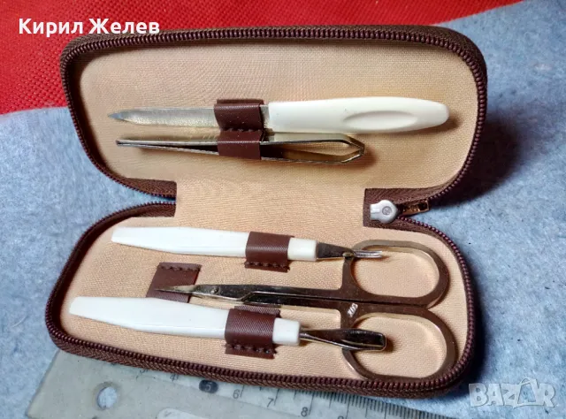 Стар РЕТРО ДАМСКИ КОЗМЕТИЧЕН НЕСЕСЕР в КРАСИВО КАЛЪФЧЕ - За КОЛЕКЦИЯ ! 23669
