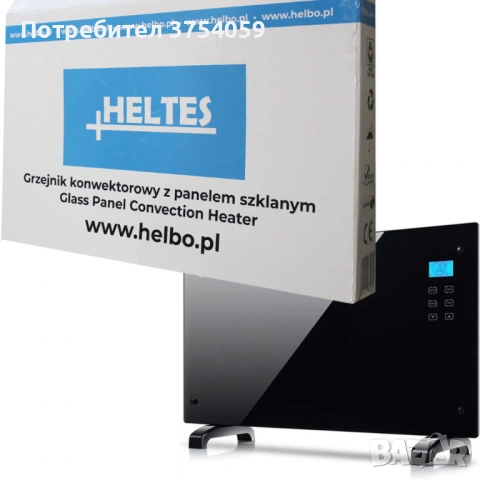 Електрически конвектор Heltes 2000W – Стилен и ефективен отоплителен уред с LCD дисплей и седмично п, снимка 6 - Отоплителни печки - 53085214