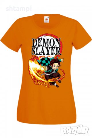 Дамска тениска Аниме Манга Demon Slayer Tanjiro Kamado 01,Анимация,игра,Празник,Повод., снимка 8 - Тениски - 38058421