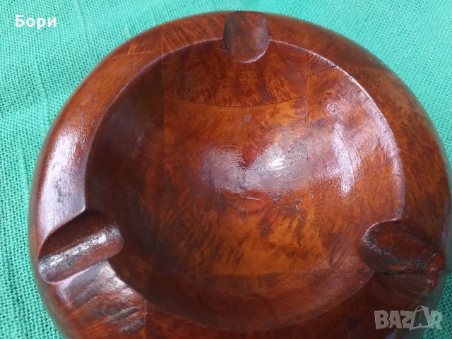 Стар дървен пепелник, снимка 5 - Други - 33071643