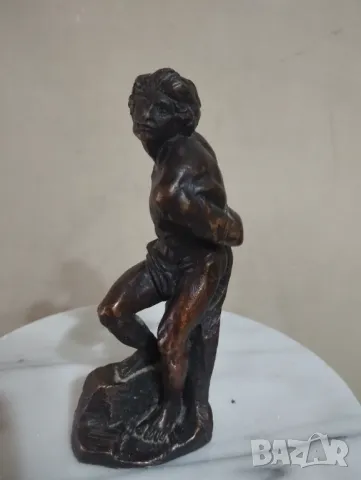 Бронзова статуетка, снимка 2 - Статуетки - 48307644