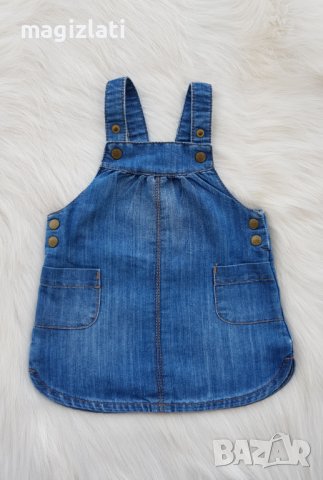 Дънков сукман за бебе 3-6 месеца, снимка 6 - Бебешки рокли - 37972821